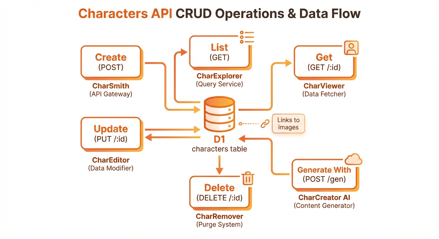 Characters API Flow