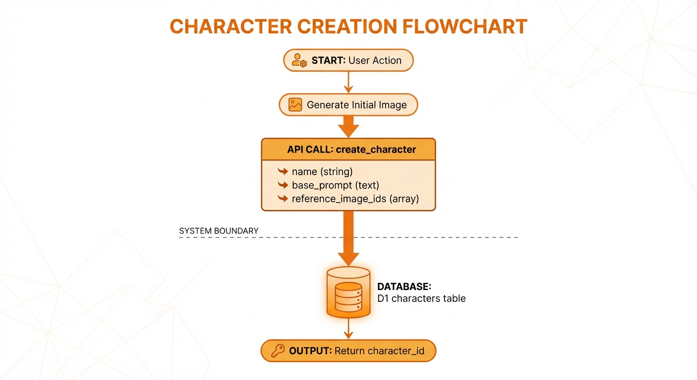 Character Reference Storage Flow