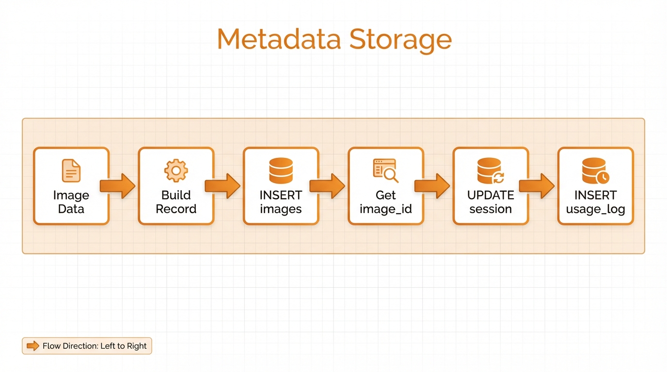 Metadata Storage Flow