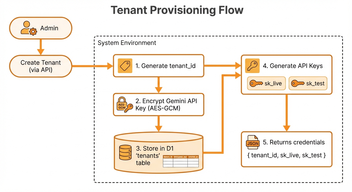 Admin Create Tenant Flow